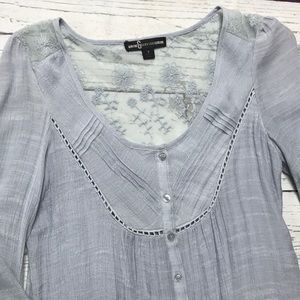 Gauzy Grey Tunic - S